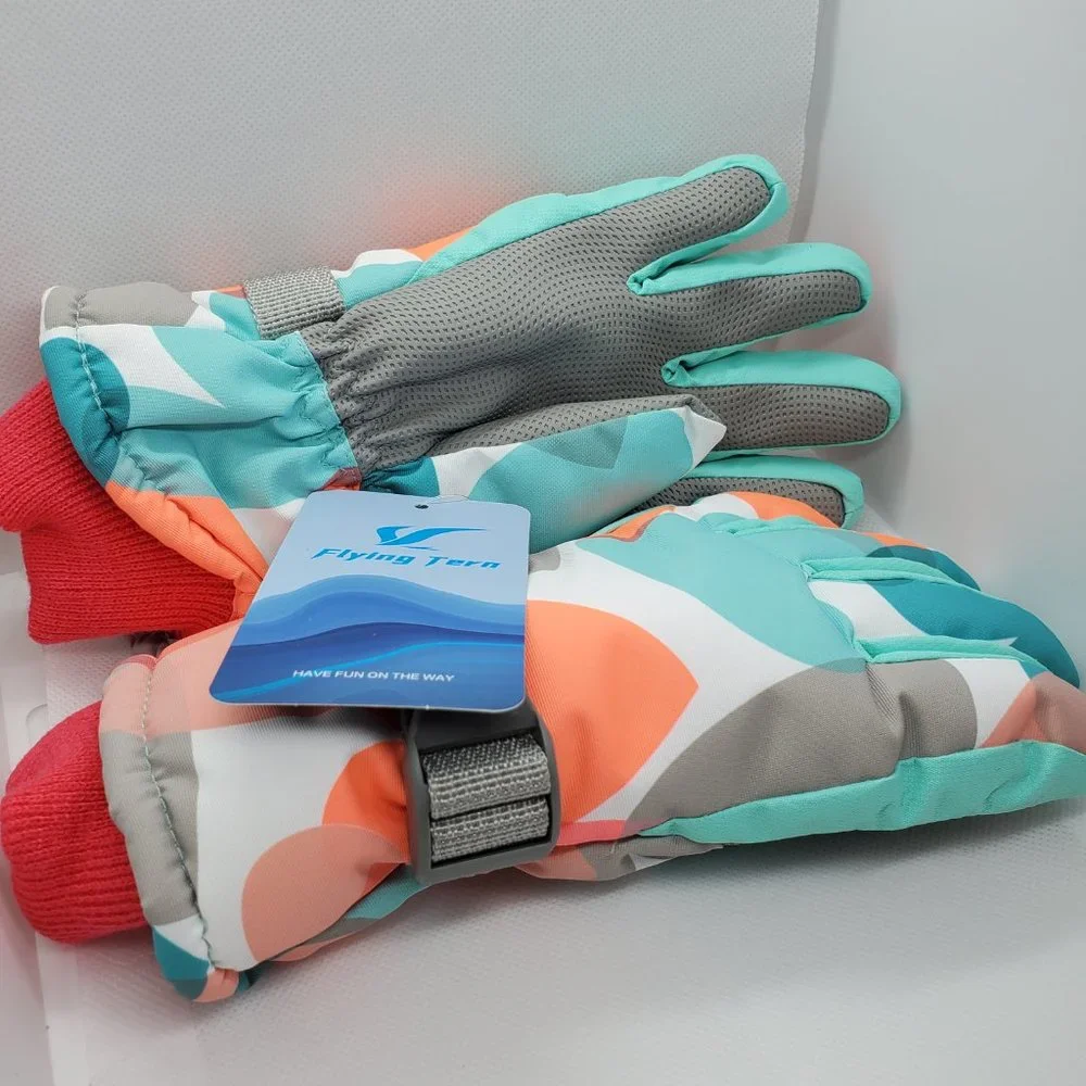FLYING TERN Kids Winter Warm Windproof Ski Gloves